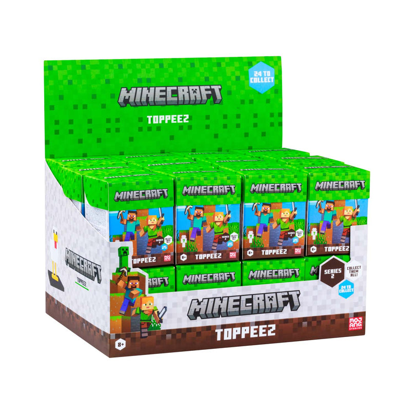 MINECRAFT 3D pliiatsi kaunistus pimepakis, 6 cm