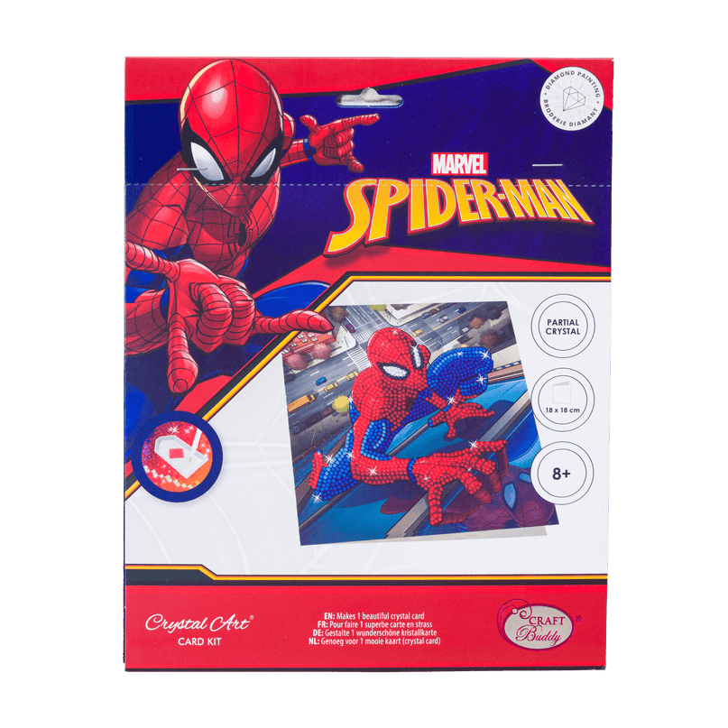 SPIDER-MAN Teemantmaal Õnnitluskaart Spiderman, 18 x 18 cm