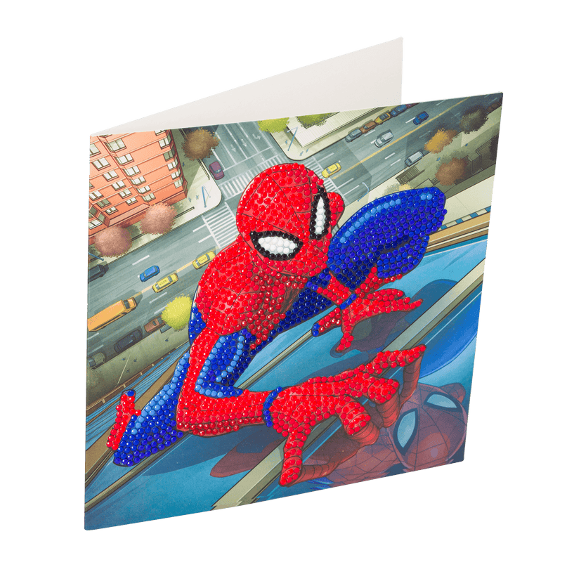 SPIDER-MAN Teemantmaal Õnnitluskaart Spiderman, 18 x 18 cm