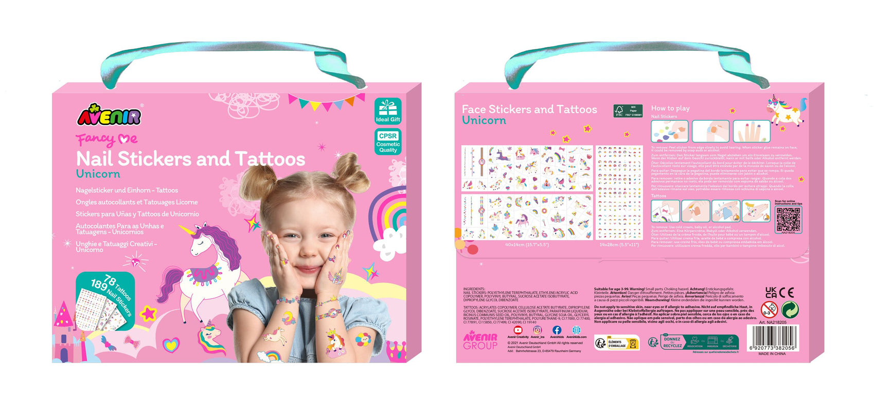 AVENIR küünekleebised ja tätoveeringud - Ükssarvik