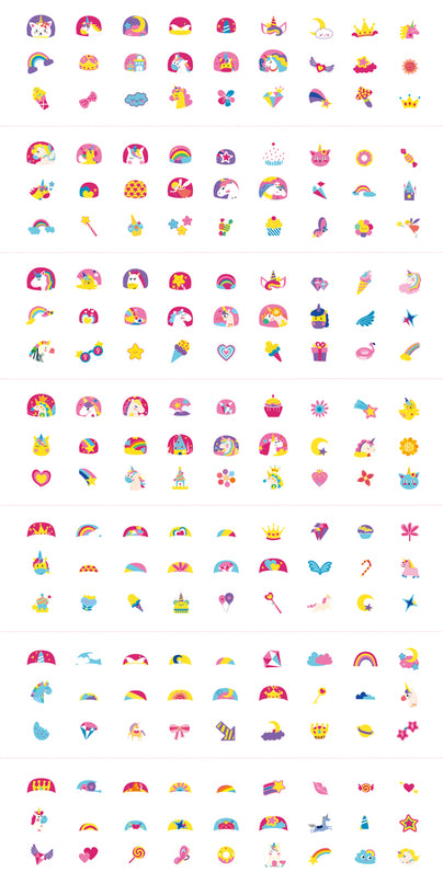 AVENIR küünekleebised ja tätoveeringud - Ükssarvik