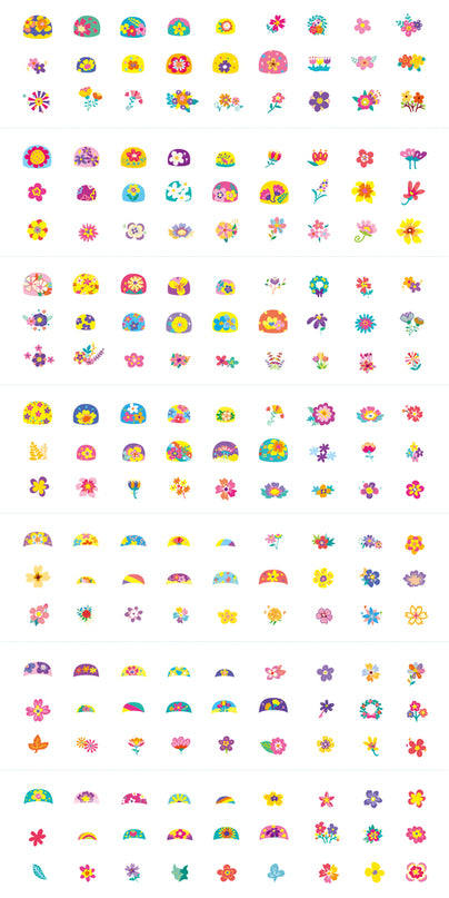 AVENIR küünekleebised ja tätoveeringud - Lill