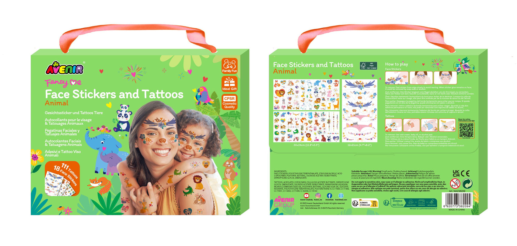 AVENIR Tattoo-kleepsud Loomad