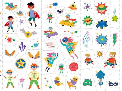 AVENIR Tattoo-kleepsud Superkangelased