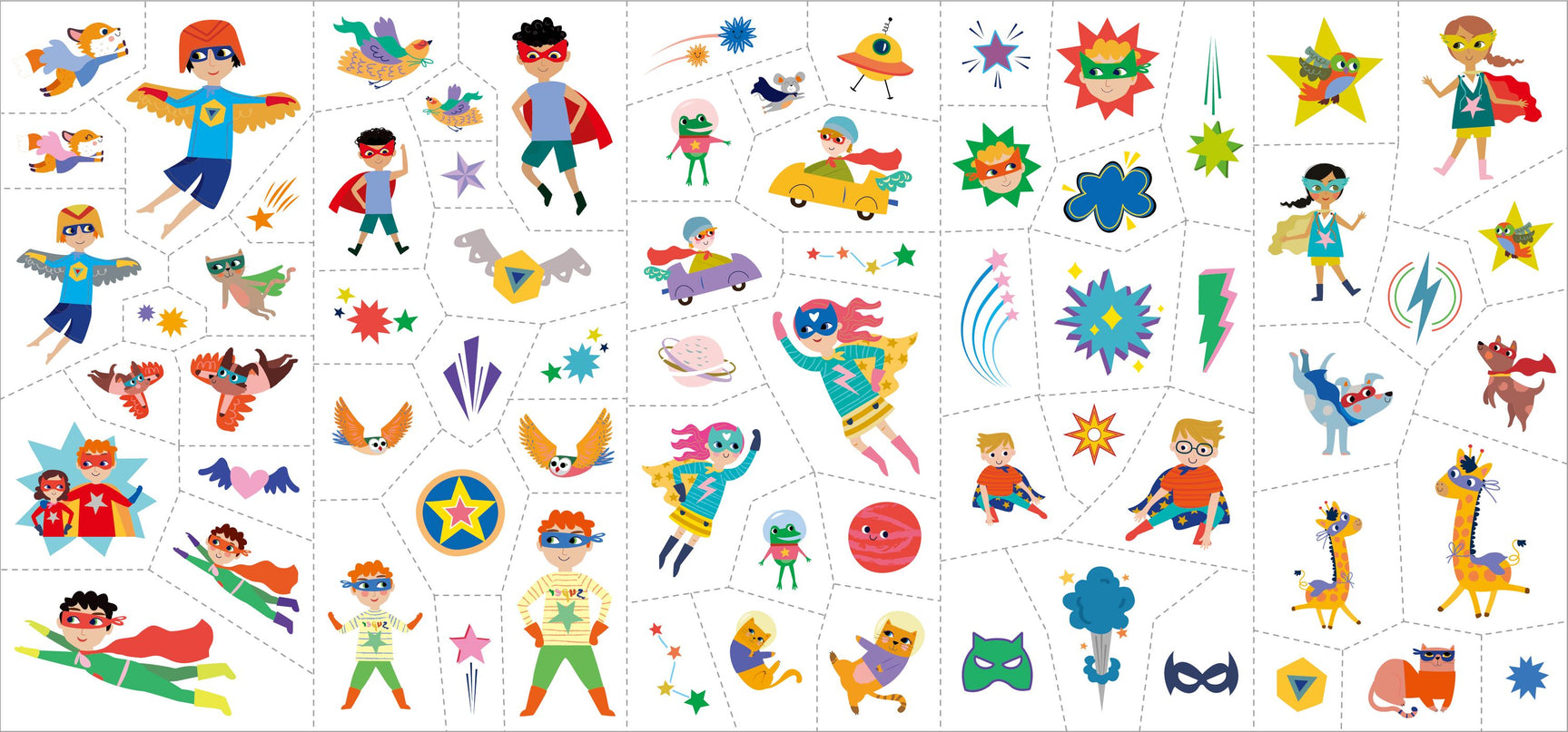 AVENIR Tattoo-kleepsud Superkangelased