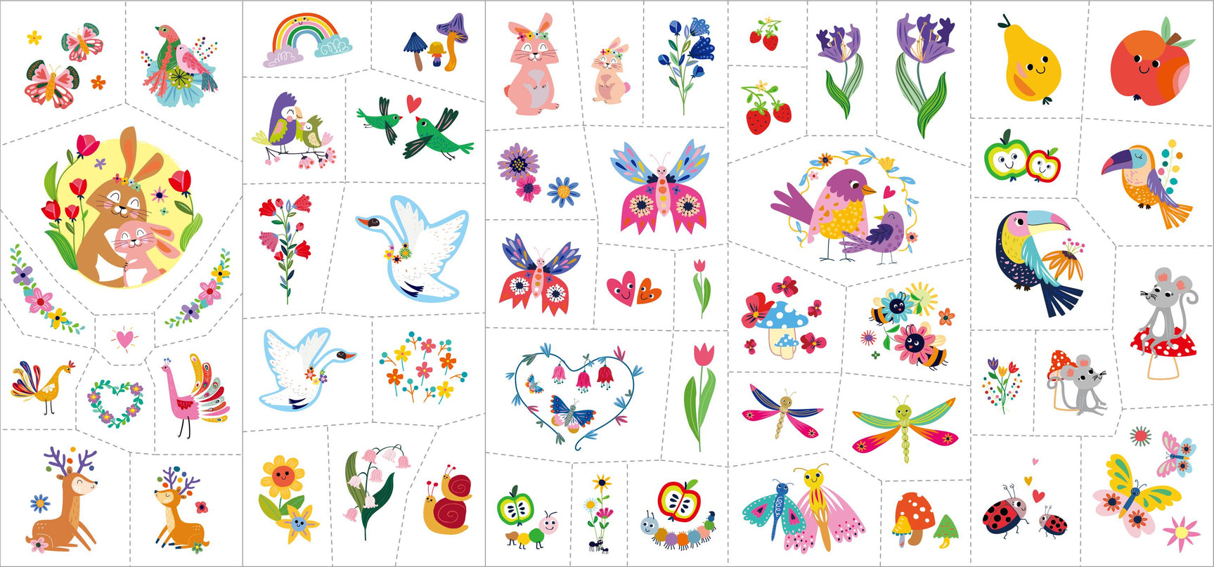 AVENIR Tattoo-kleepsud Fantaasiaaed