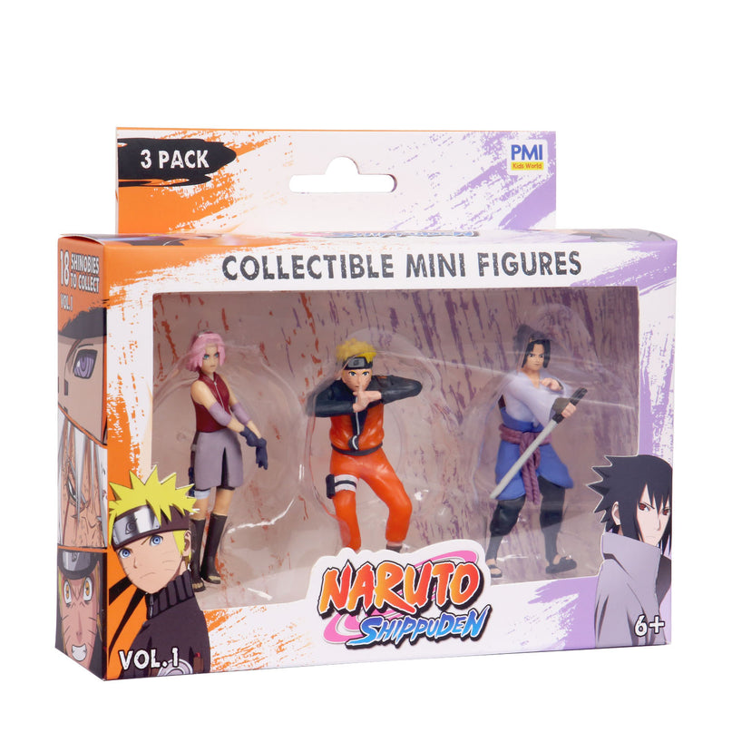 NARUTO figuuride 3-pakk, 7 cm