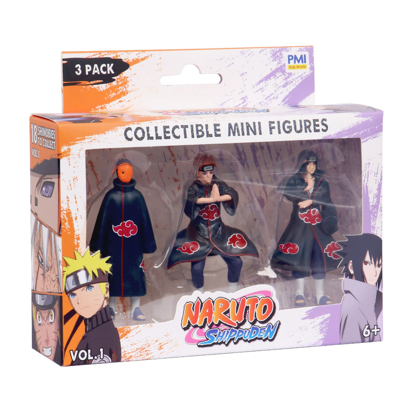 NARUTO figuuride 3-pakk, 7 cm