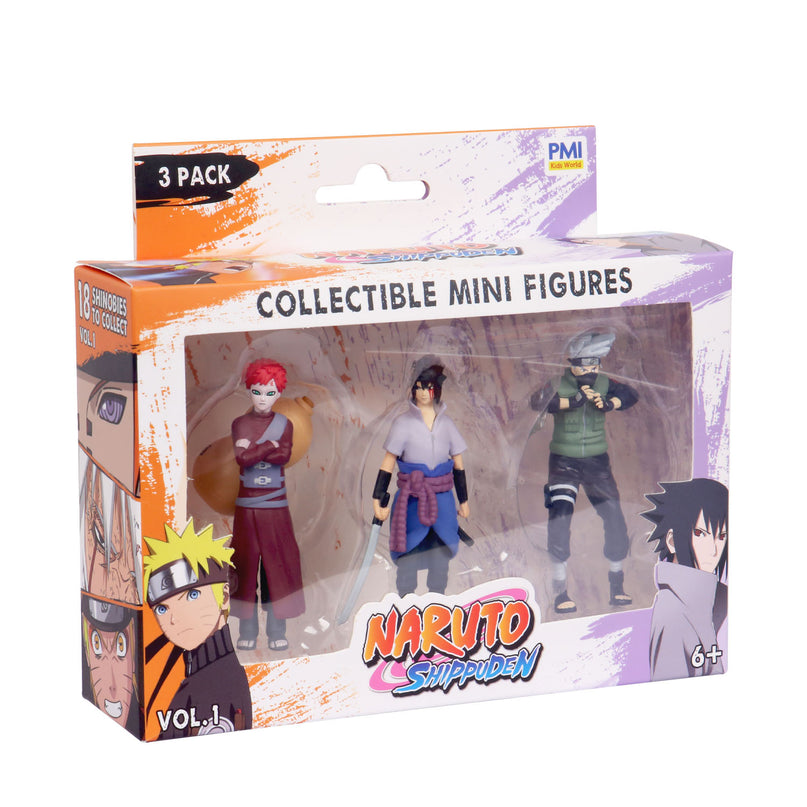 NARUTO figuuride 3-pakk, 7 cm