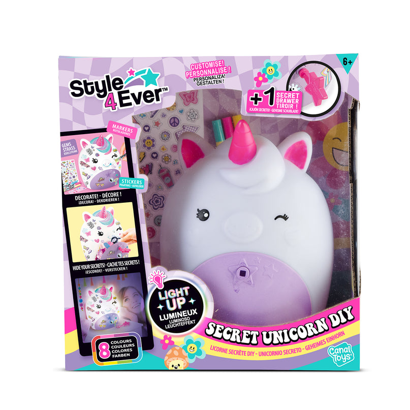 STYLE 4 EVER dekoreeritav lamp salajase sahtliga - Ükssarvik