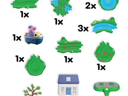 PEPPA PIG Whizz Around Peppa Mängukomplekt Jõgi