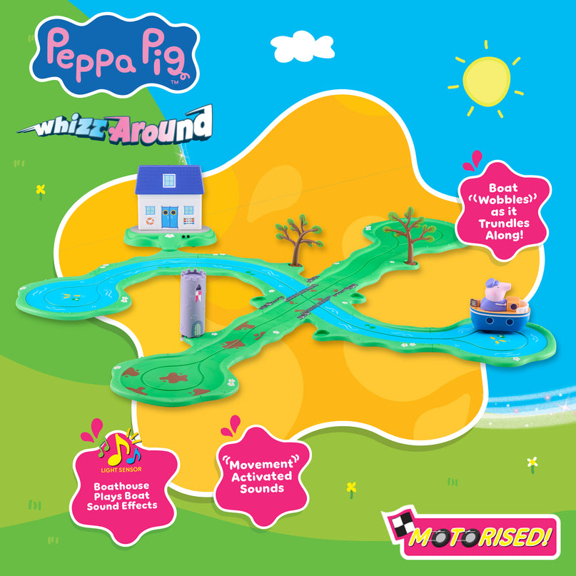 PEPPA PIG Whizz Around Peppa Mängukomplekt Jõgi