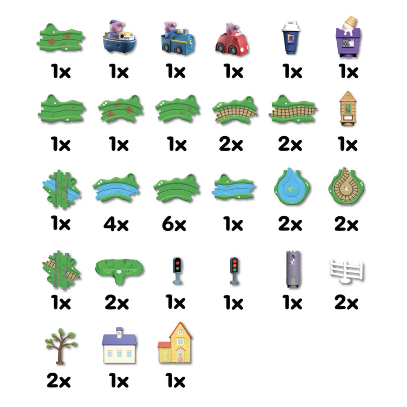 PEPPA PIG Whizz Around Peppa Mängukomplekt Peppa maailm