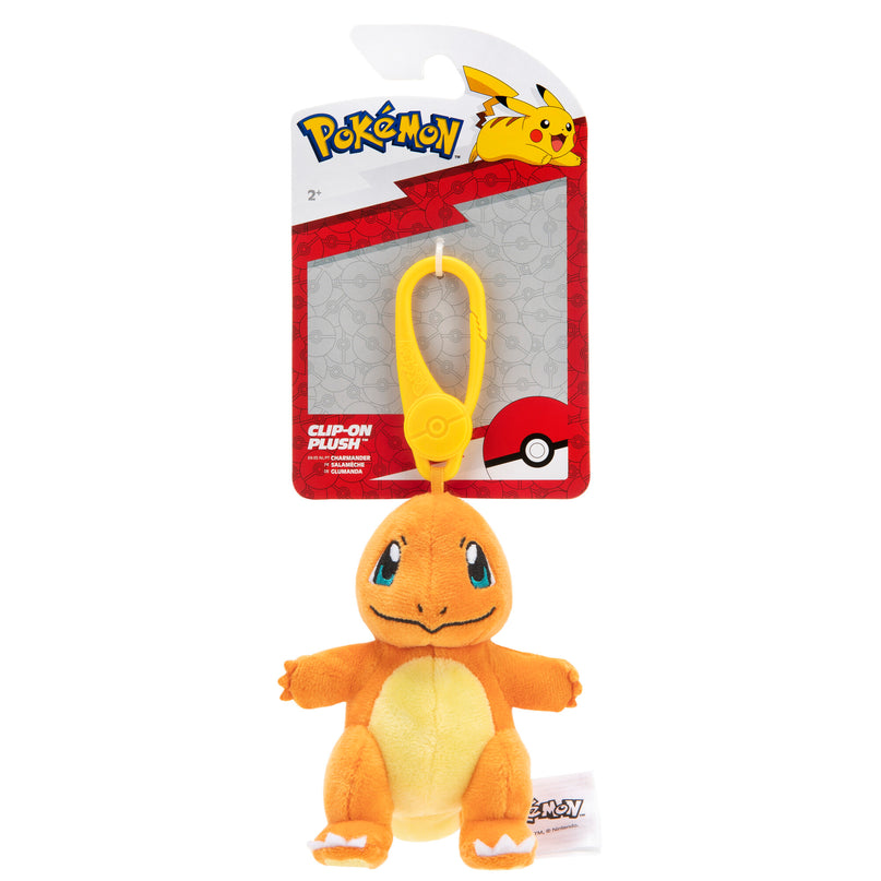 POKEMON W8 Clip-on pehme mänguasi, 8 cm