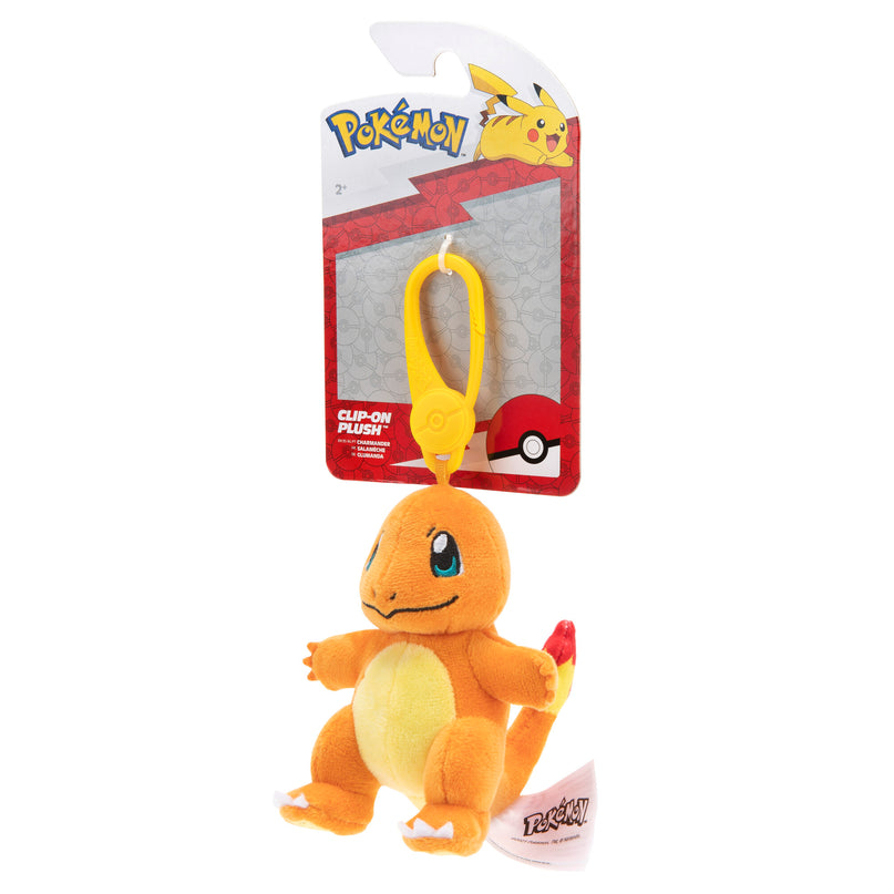 POKEMON W8 Clip-on pehme mänguasi, 8 cm