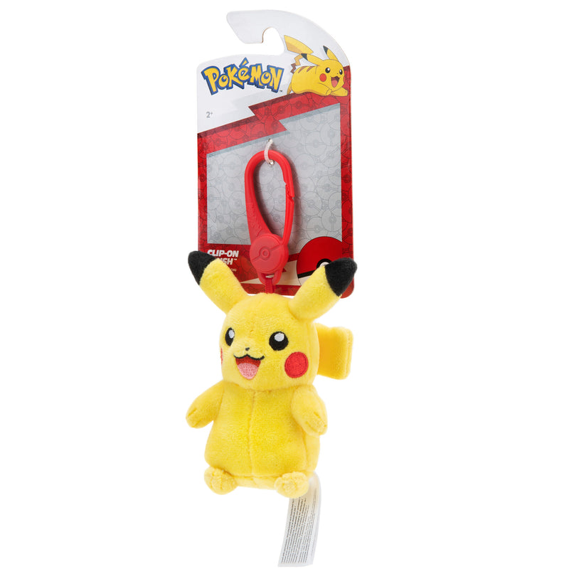 POKEMON W8 Clip-on pehme mänguasi, 8 cm