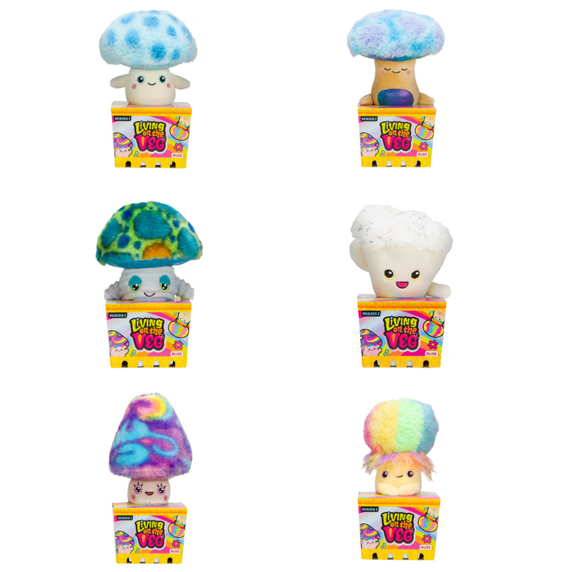 LIVING ON THE VEG S1 pehme mänguasi Funguys, 15 cm