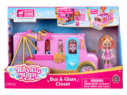 ROYALE HIGH mängukomplekt buss ja walk-in kapp