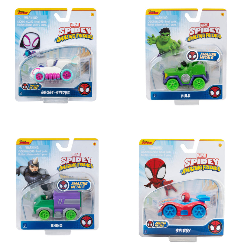 SPIDEY JA TEMA VAHETUSLIKUD SÕBRAD metallist sõiduk, 7,5 cm