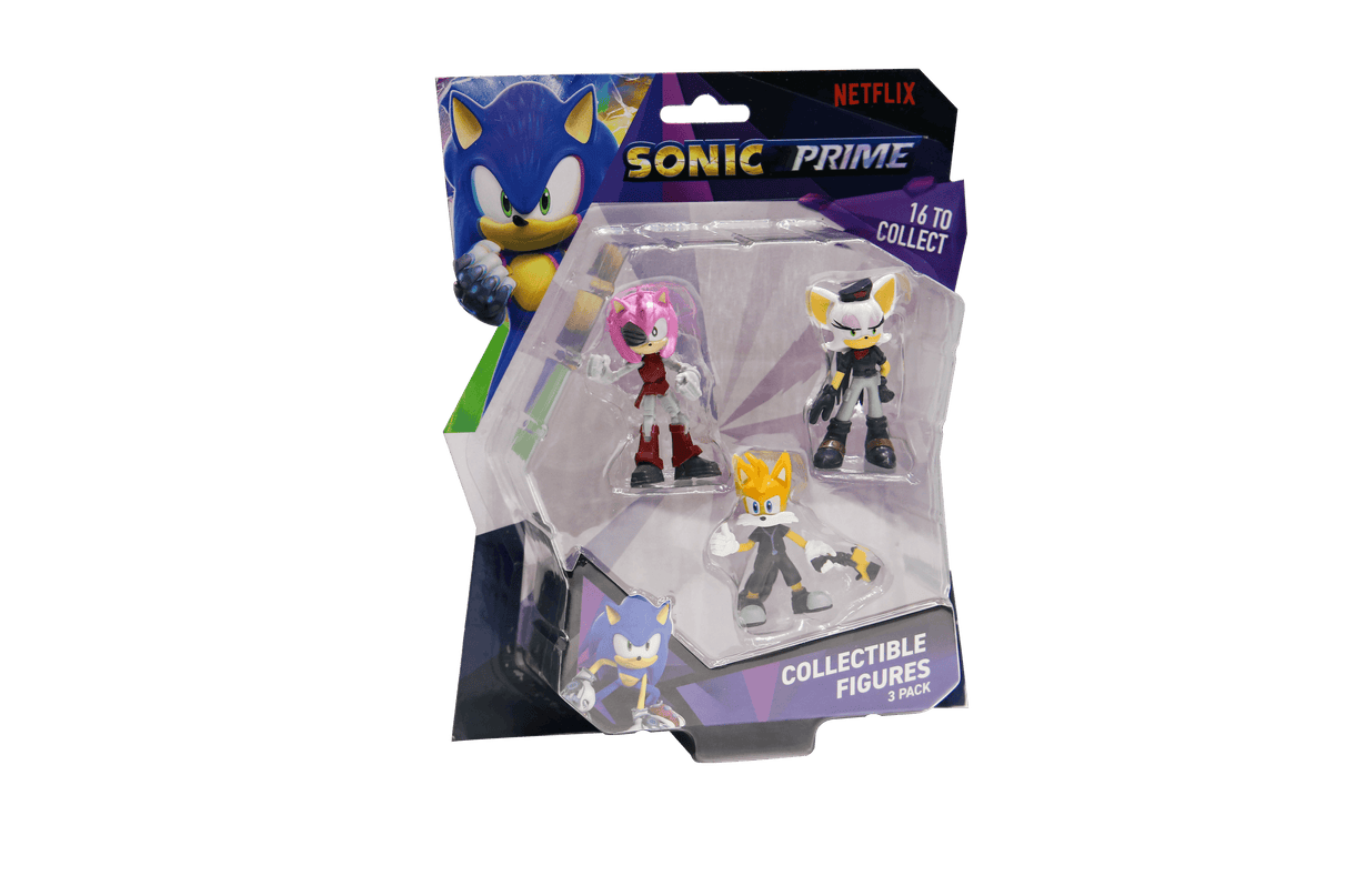 SONIC S1 figuuride 3-pakk 6,5 cm