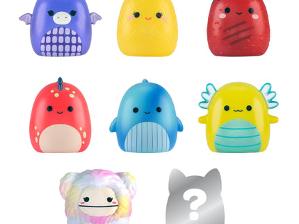 SQUISHMALLOWS SQUISH-A-LONGS minifiguuride komplekt, 8 tk, 2,5 cm