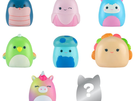 SQUISHMALLOWS SQUISH-A-LONGS minifiguuride komplekt, 8 tk, 2,5 cm