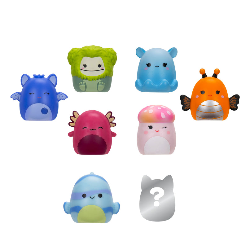 SQUISHMALLOWS SQUISH-A-LONGS minifiguuride komplekt, 8 tk, 2,5 cm