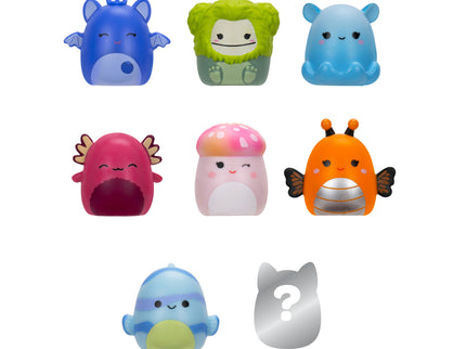 SQUISHMALLOWS SQUISH-A-LONGS minifiguuride komplekt, 8 tk, 2,5 cm