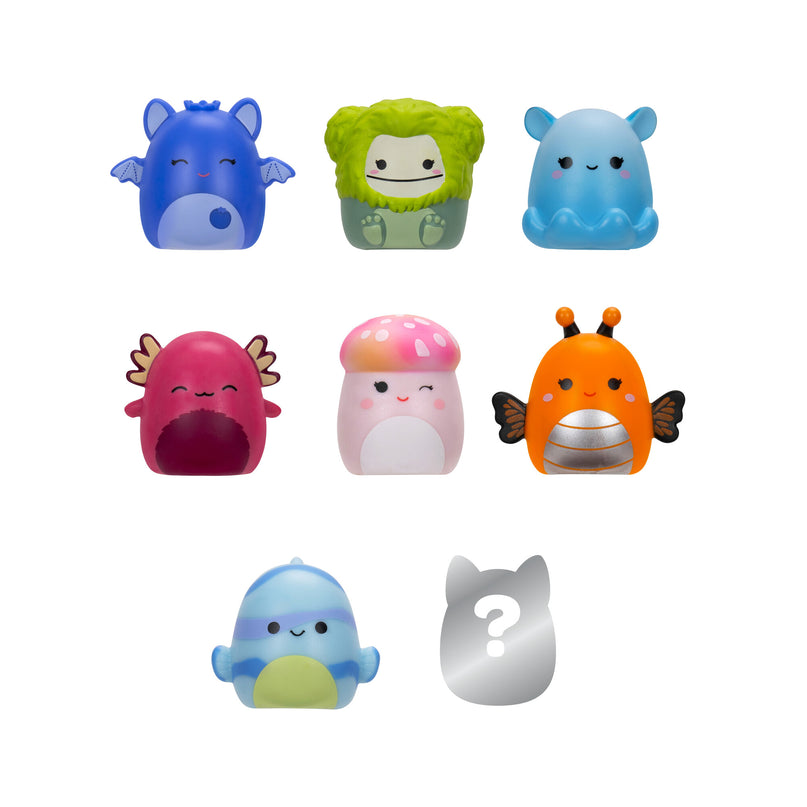 SQUISHMALLOWS SQUISH-A-LONGS minifiguuride komplekt, 8 tk, 2,5 cm