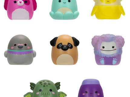 SQUISHMALLOWS SQUISH-A-LONGS minifiguuride komplekt, 8 tk, 2,5 cm