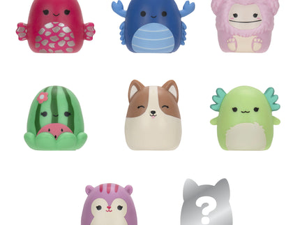 SQUISHMALLOWS SQUISH-A-LONGS minifiguuride komplekt, 8 tk, 2,5 cm