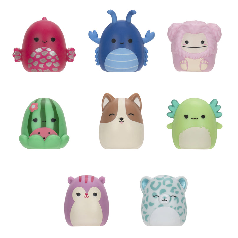 SQUISHMALLOWS SQUISH-A-LONGS minifiguuride komplekt, 8 tk, 2,5 cm