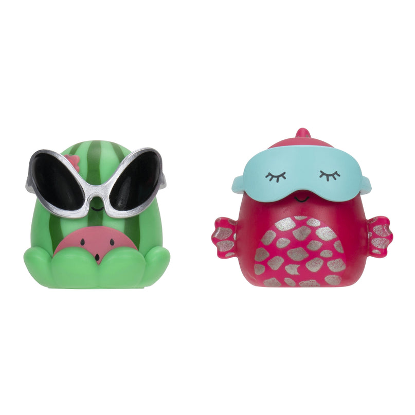 SQUISHMALLOWS SQUISH-A-LONGS minifiguuride komplekt, 8 tk, 2,5 cm