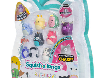 SQUISHMALLOWS SQUISH-A-LONGS minifiguuride komplekt, 8 tk, 2,5 cm