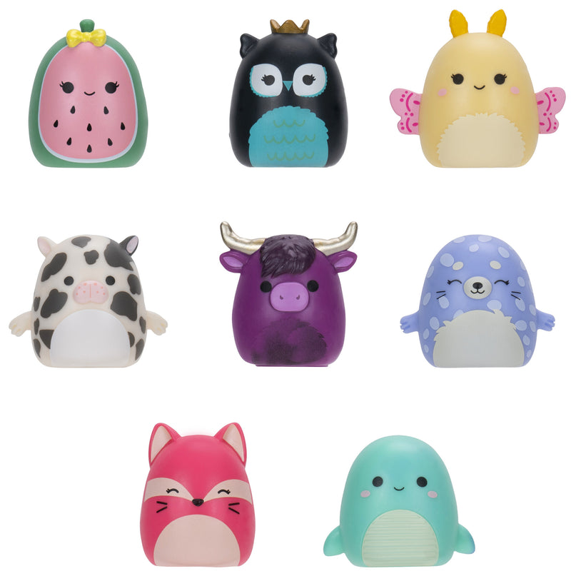 SQUISHMALLOWS SQUISH-A-LONGS minifiguuride komplekt, 8 tk, 2,5 cm