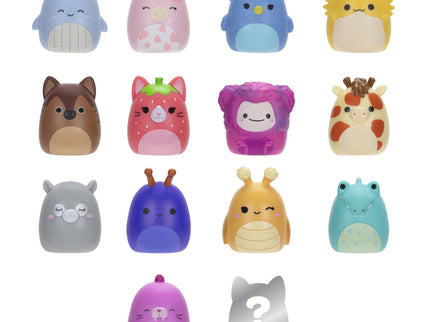 SQUISHMALLOWS SQUISH-A-LONGS minifiguuride komplekt, 14 tk, 2,5 cm