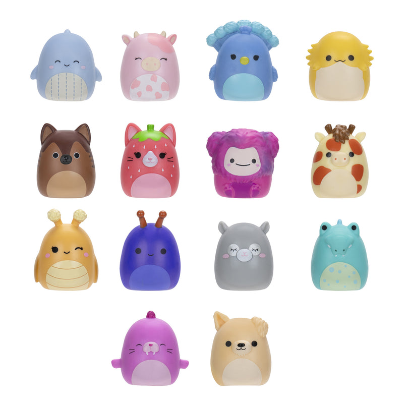 SQUISHMALLOWS SQUISH-A-LONGS minifiguuride komplekt, 14 tk, 2,5 cm