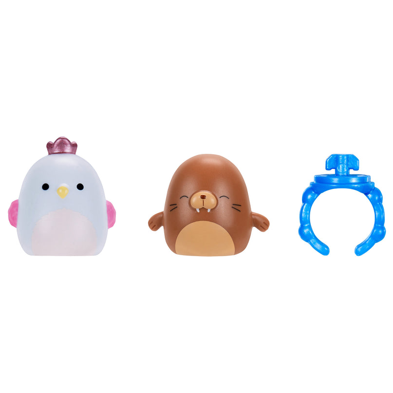 SQUISHMALLOWS SQUISH-A-LONGS minifiguuride komplekt pimepakis, 2 tk, 2,5 cm