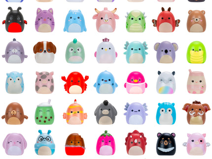 SQUISHMALLOWS SQUISH-A-LONGS minifiguuride komplekt pimepakis, 2 tk, 2,5 cm