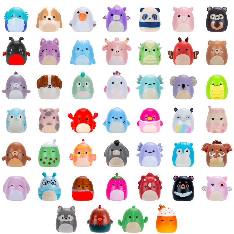 SQUISHMALLOWS SQUISH-A-LONGS minifiguuride komplekt pimepakis, 2 tk, 2,5 cm
