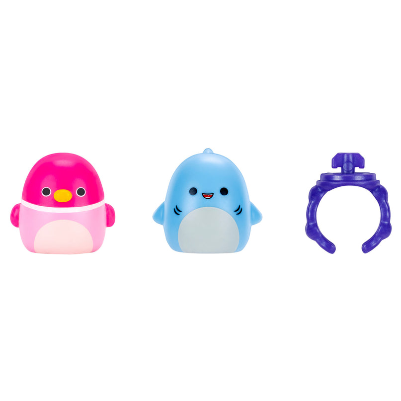 SQUISHMALLOWS SQUISH-A-LONGS minifiguuride komplekt pimepakis, 2 tk, 2,5 cm
