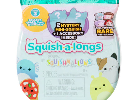 SQUISHMALLOWS SQUISH-A-LONGS minifiguuride komplekt pimepakis, 2 tk, 2,5 cm