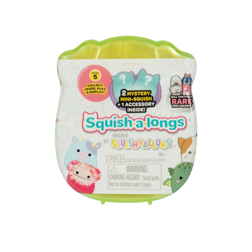 SQUISHMALLOWS SQUISH-A-LONGS minifiguuride komplekt pimepakis, 2 tk, 2,5 cm