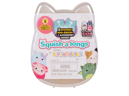SQUISHMALLOWS SQUISH-A-LONGS minifiguuride komplekt pimepakis, 2 tk, 2,5 cm