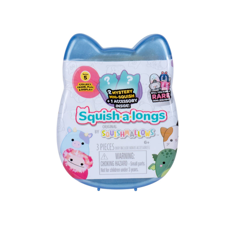 SQUISHMALLOWS SQUISH-A-LONGS minifiguuride komplekt pimepakis, 2 tk, 2,5 cm