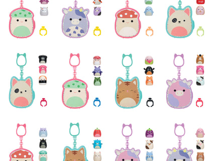 SQUISHMALLOWS CLIP-A-LONGS minifiguuride komplekt pimepakis, 3 tk, 2,5 cm