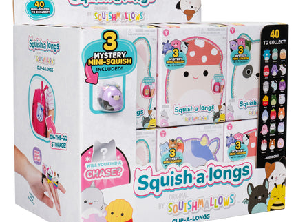 SQUISHMALLOWS CLIP-A-LONGS minifiguuride komplekt pimepakis, 3 tk, 2,5 cm