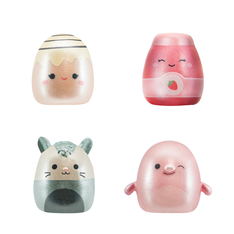 SQUISHMALLOWS CLIP-A-LONGS minifiguuride komplekt pimepakis, 3 tk, 2,5 cm