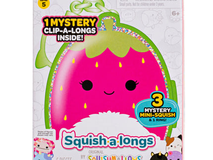 SQUISHMALLOWS CLIP-A-LONGS minifiguuride komplekt pimepakis, 3 tk, 2,5 cm