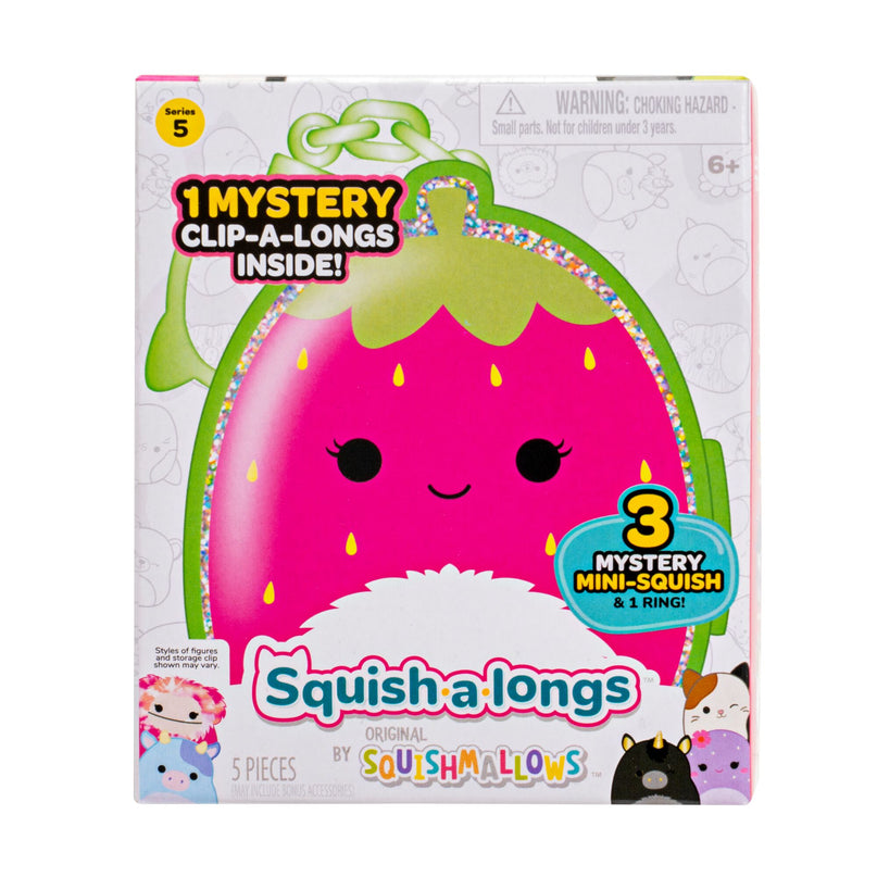 SQUISHMALLOWS CLIP-A-LONGS minifiguuride komplekt pimepakis, 3 tk, 2,5 cm
